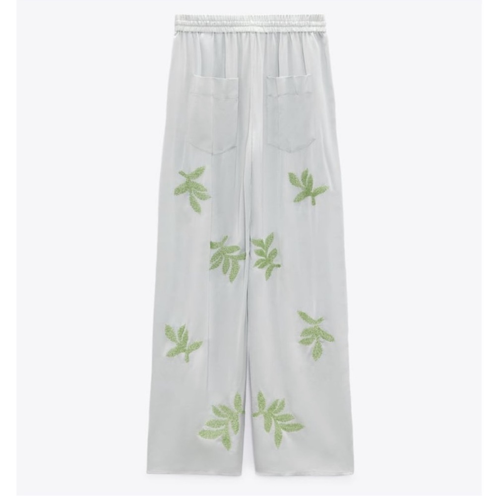 Zara Beaded Leaf Pants - Picture 5 of 15
